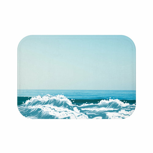 Ocean Waves Bath Mat