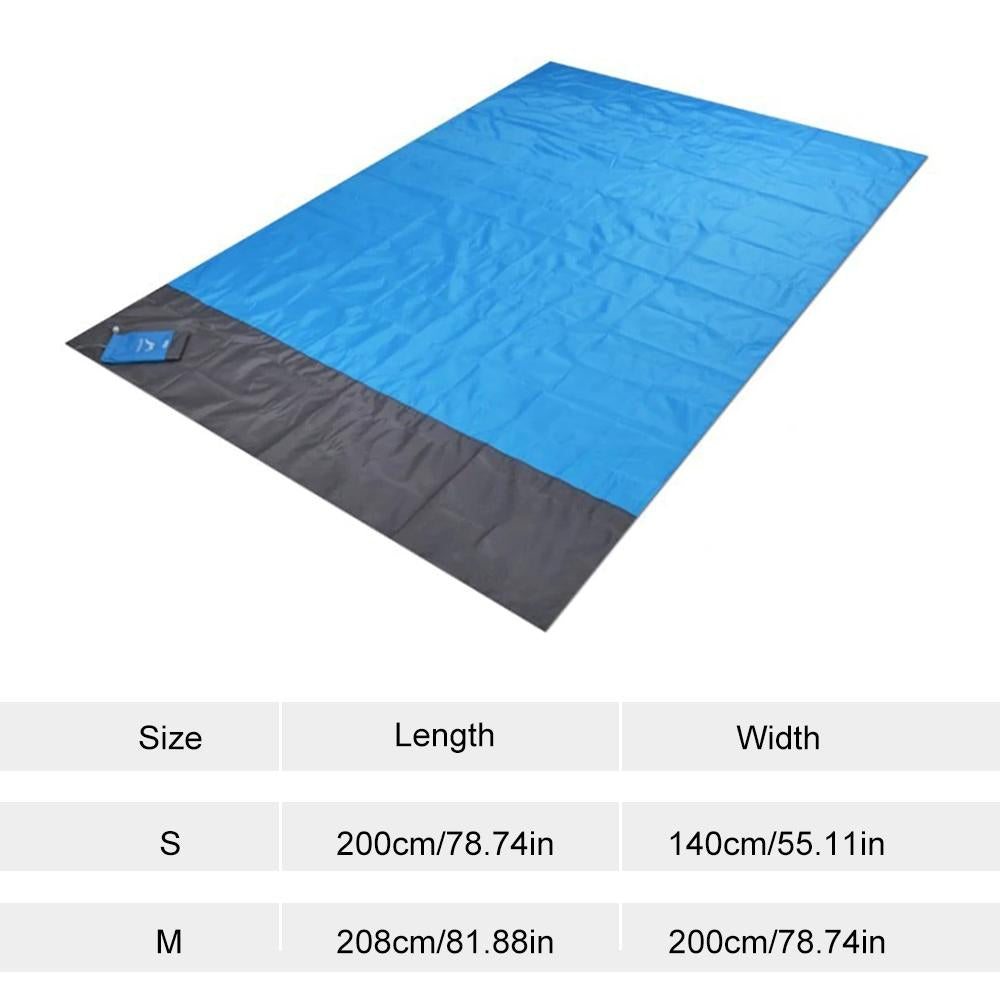 Pocket Picnic Waterproof Beach Mat Sand Free Blanket For Camping