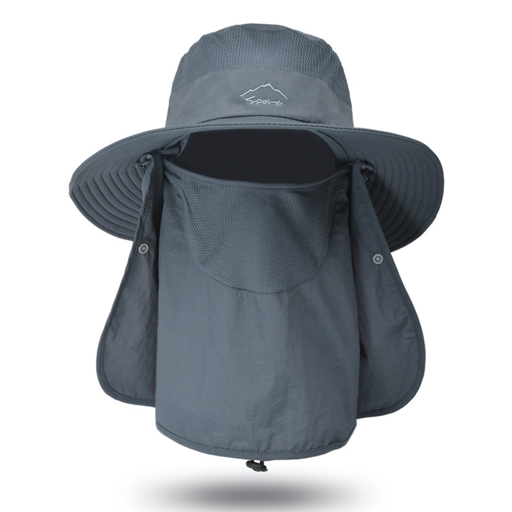 Fishing Hat Outdoor Sun Protection Hat with Removable Neck Face Mask