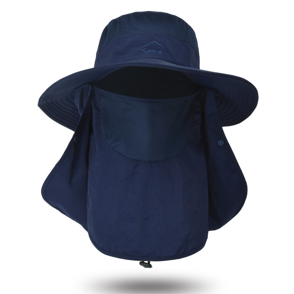 Fishing Hat Outdoor Sun Protection Hat with Removable Neck Face Mask