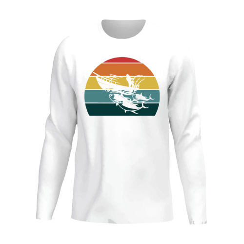 Fishing Boat Men Long Sleeve Shirt