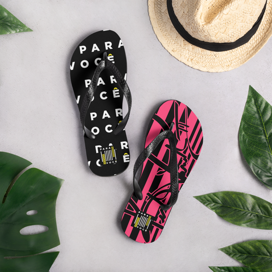 2882Sport™ Black & Wild Berry Para Você Flip-Flops