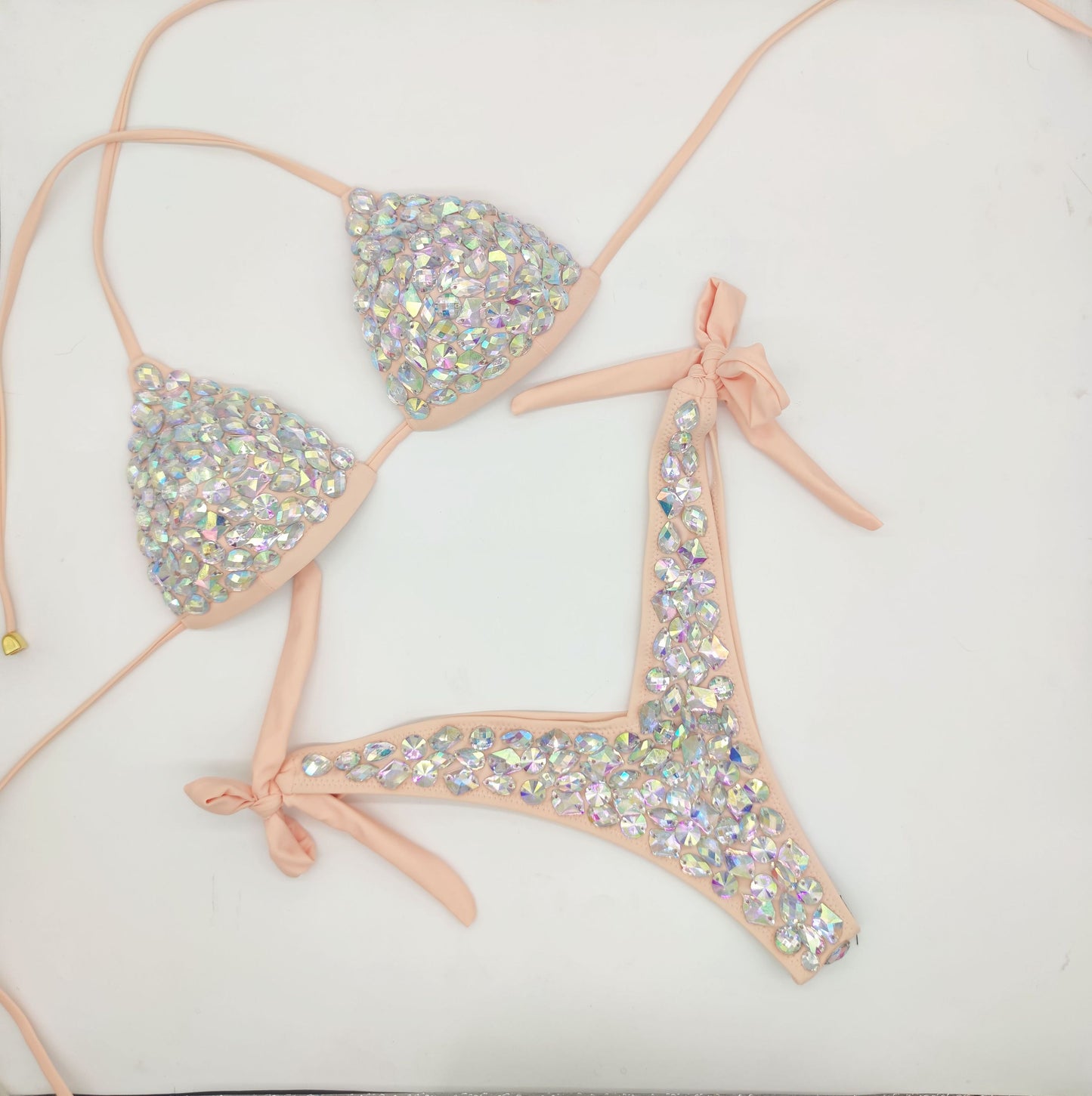 Diamond bikini set rhinestone swimwear crystal bathing suit sexy women