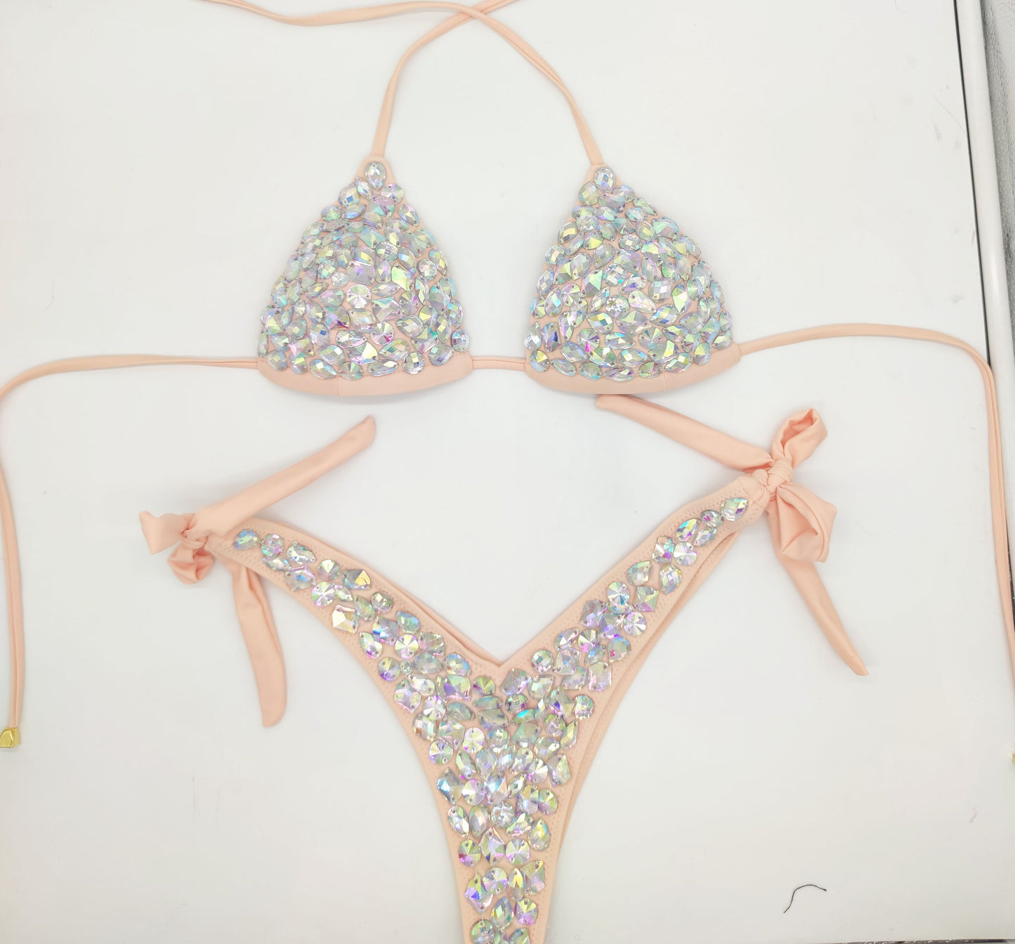 Diamond bikini set rhinestone swimwear crystal bathing suit sexy women